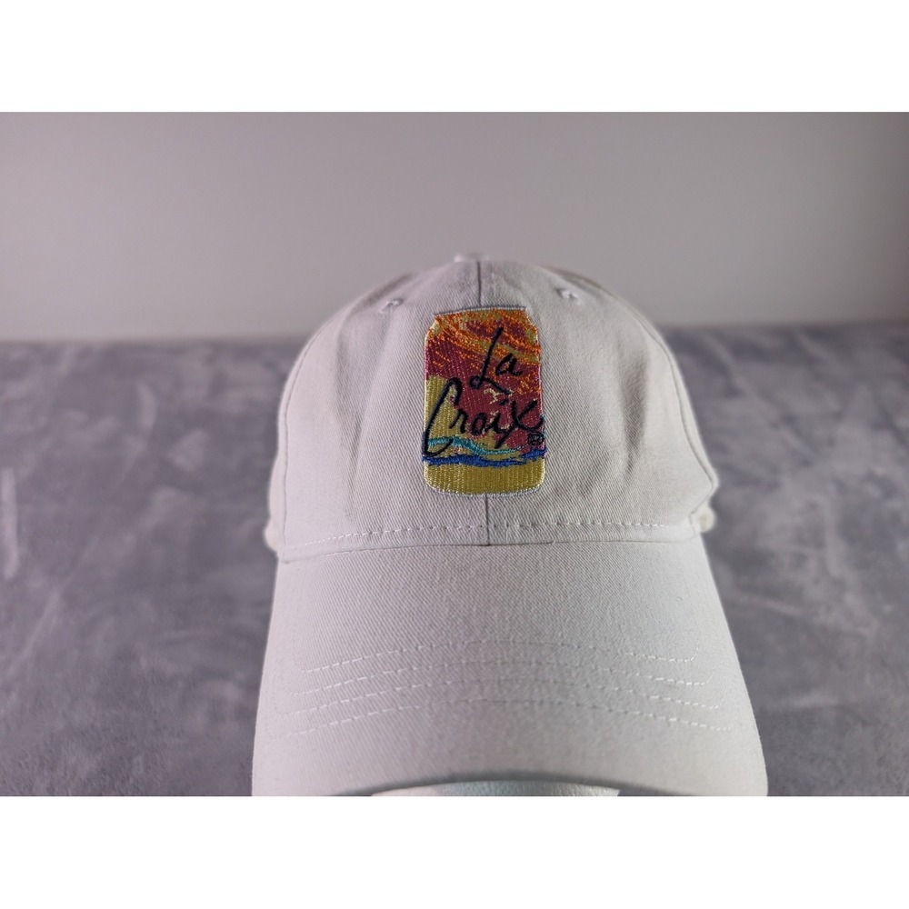 La Croix Sparkling Water Pamplemousse White Baseball Cap Hat Adjustable Loop
